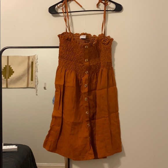 Beautiful Rust Mini Dress - Picture 3 of 4